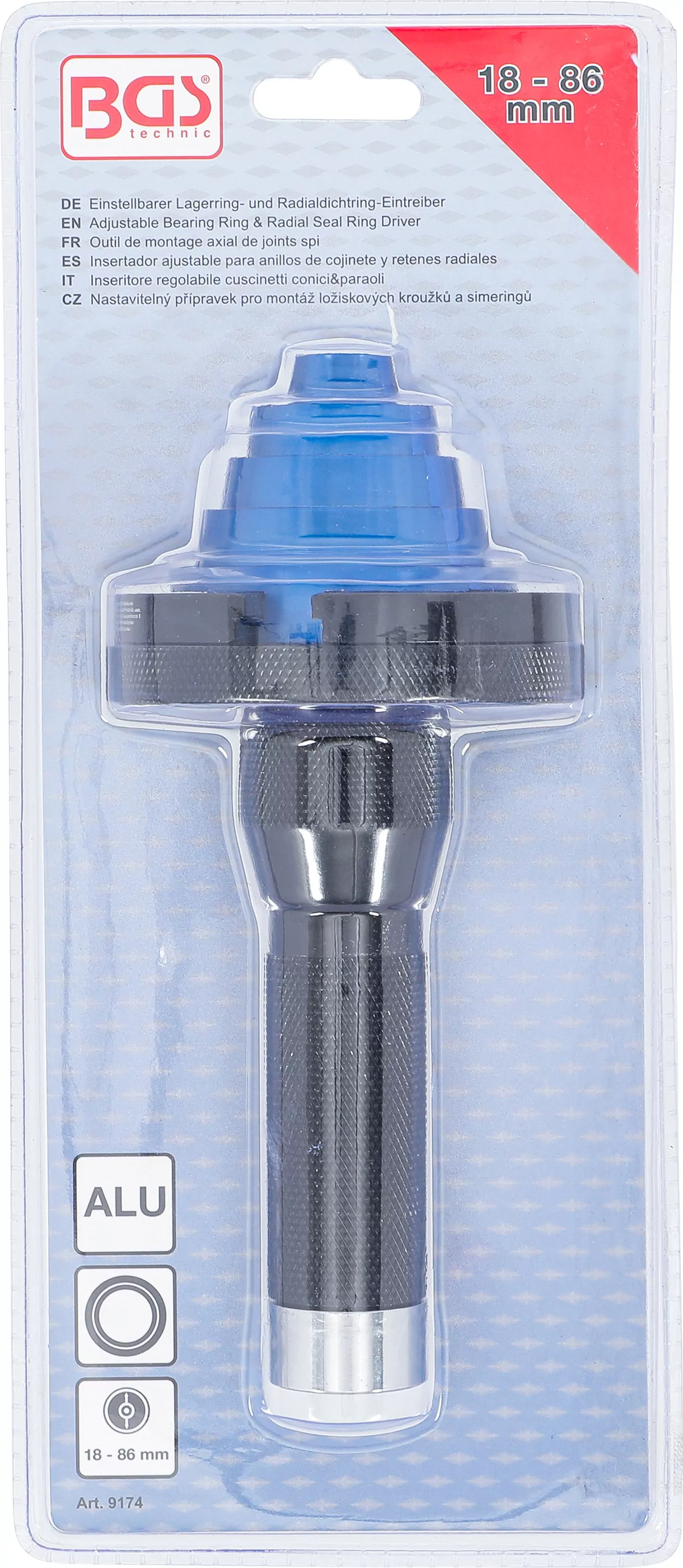 Einstellbarer Lagerring- und Radialdichtring-Eintreiber