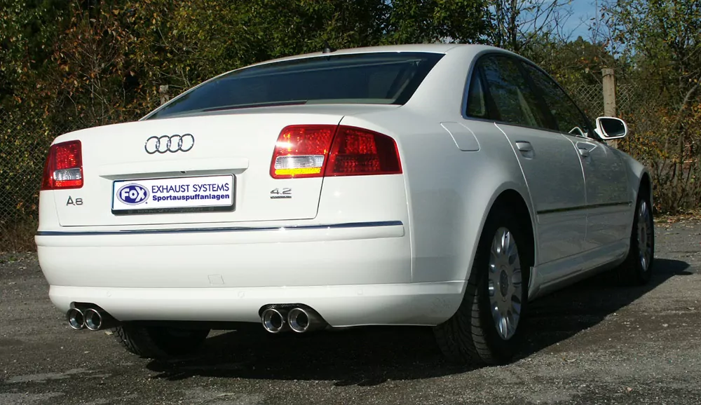 Audi A8 Typ 4E  Endschalldämpfer rechts/links Ø70mm - 2x80 Typ 17 rechts/links