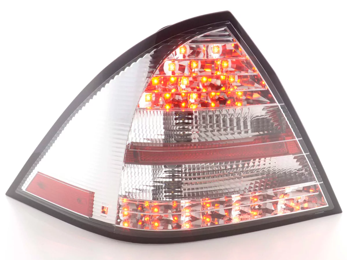 LED Rückleuchten Set Mercedes C-Klasse Typ W203 Limo Bj. 05-07 chrom