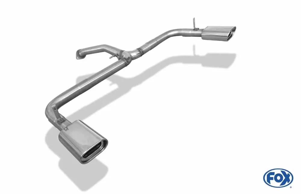 Toyota RAV 4 III  Endrohrsystem rechts/links passend auf original Mittelschalldämpfer - 135x80 Typ 53 rechts/links