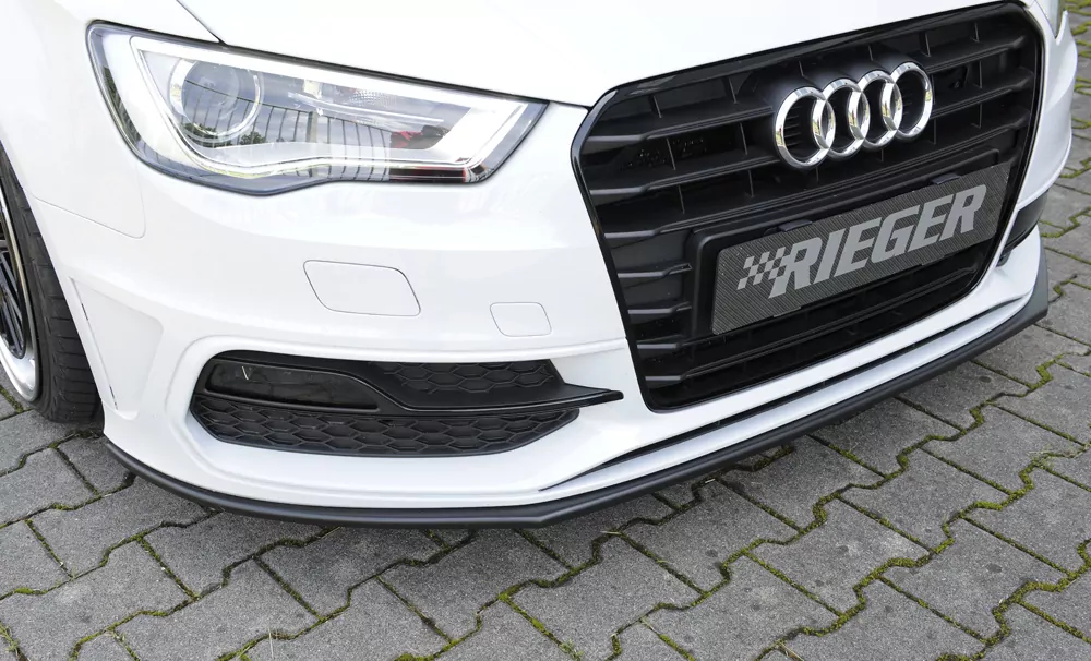 Rieger Spoilerschwert für Audi A3 (8V) | 5-tür. (Sportback 8VA) 07.12-08.16 (bis Facelift) für orig. S-Line Frontschürze