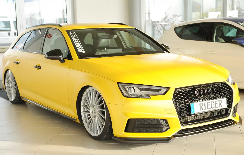 Rieger Spoilerschwert matt schwarz für Audi A4 (B9/F4) Avant 08.15-07.18 (bis Facelift 1)