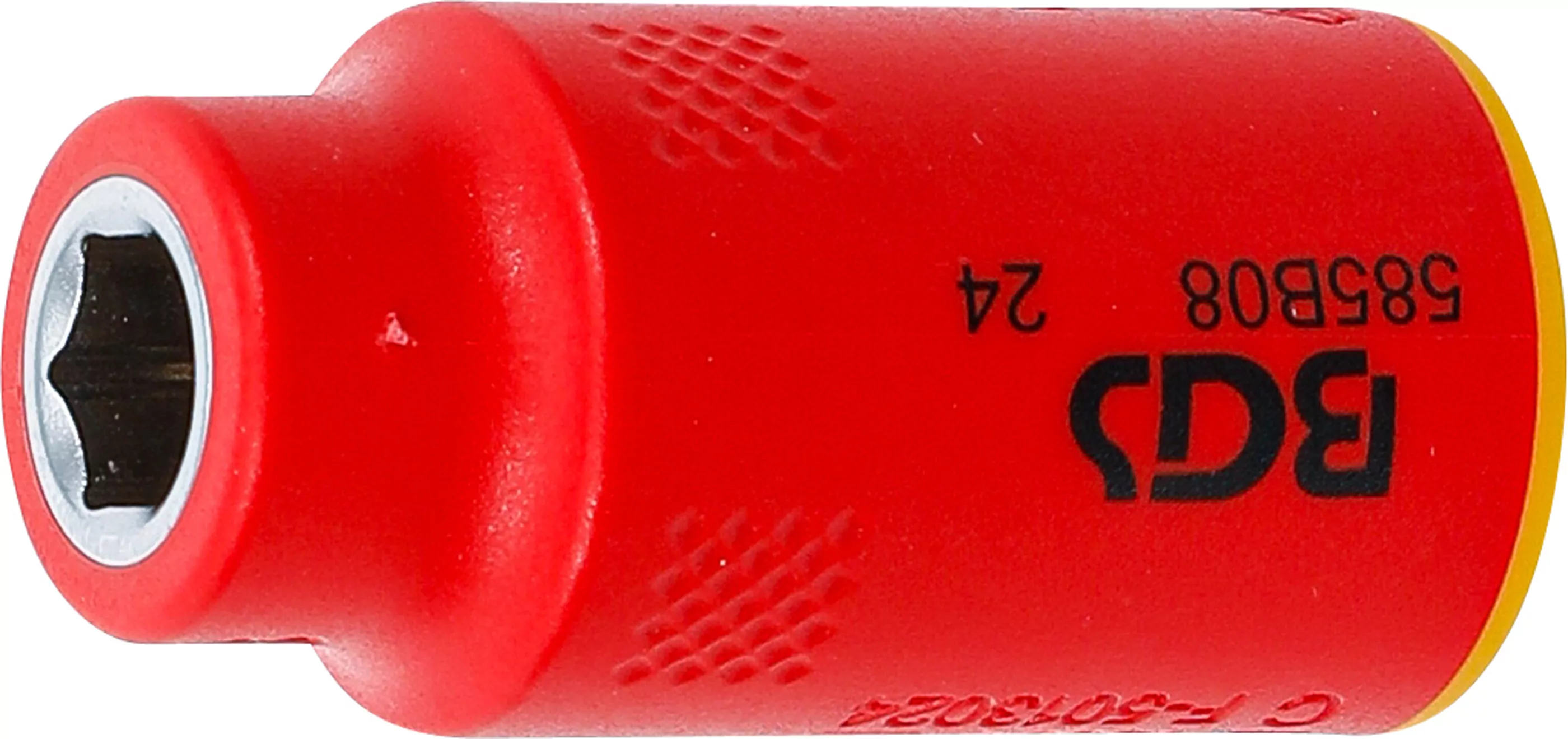 VDE-Steckschlüssel-Einsatz Sechskant | Antrieb Innenvierkant 10 mm (3/8") | SW 8 mm