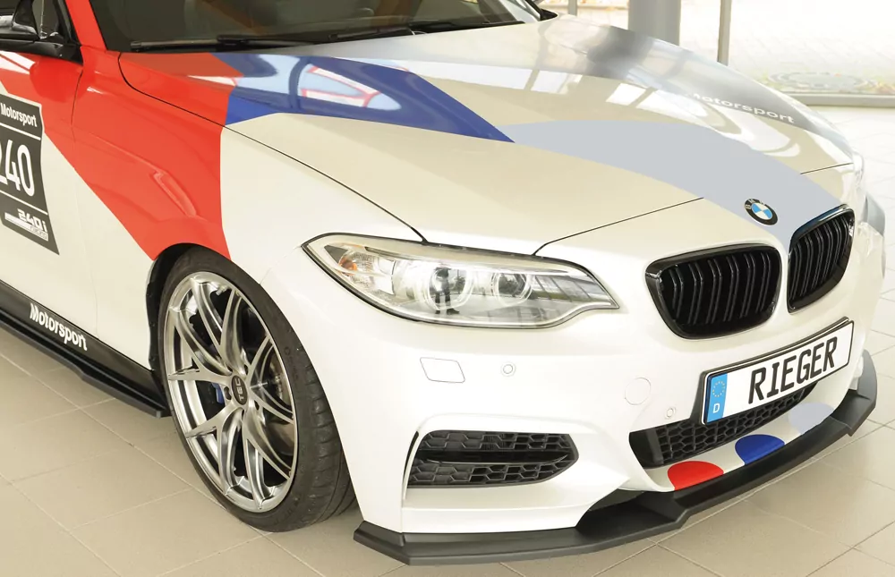Rieger Spoilerschwert matt schwarz für BMW 2er F23  (1C) Cabrio 07.17- (ab Facelift) LCI