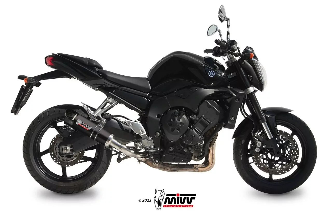 MIVV GP-C Edelstahl Schwarz Mit Carbonendkappe YAMAHA FZ1 / FZ1 FAZER 2006 > 201