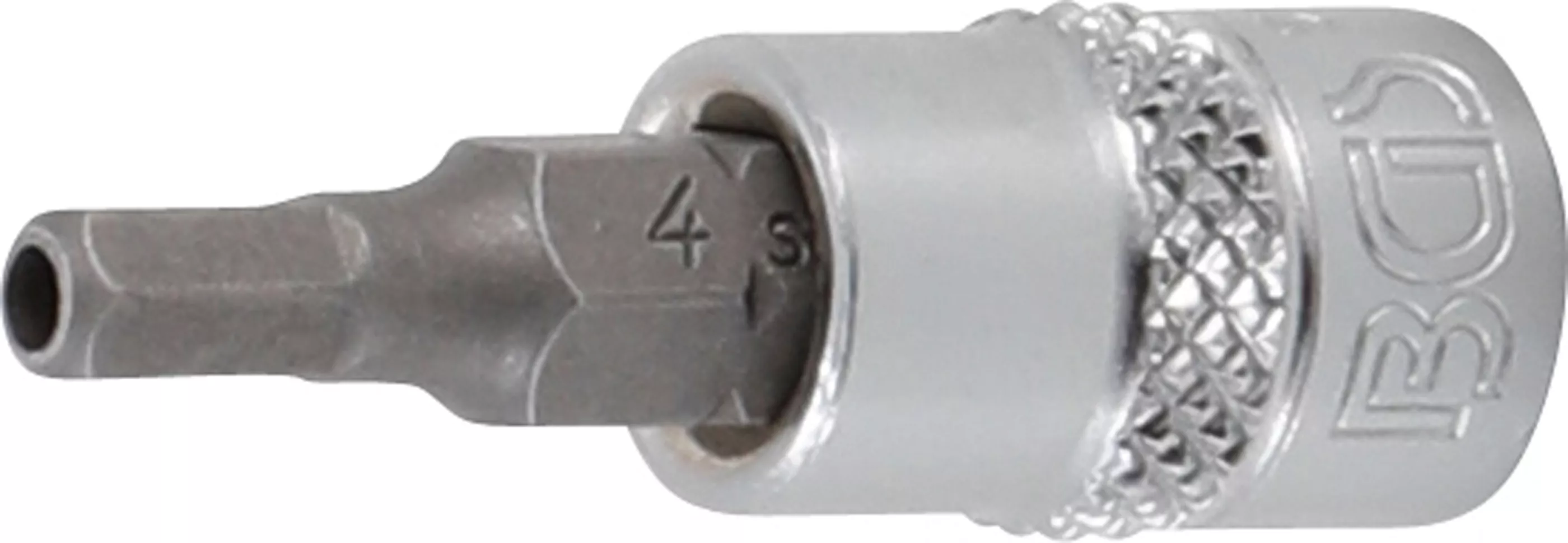 Bit-Einsatz | Antrieb Innenvierkant 6,3 mm (1/4") | Innensechskant mit Bohrung 4 mm