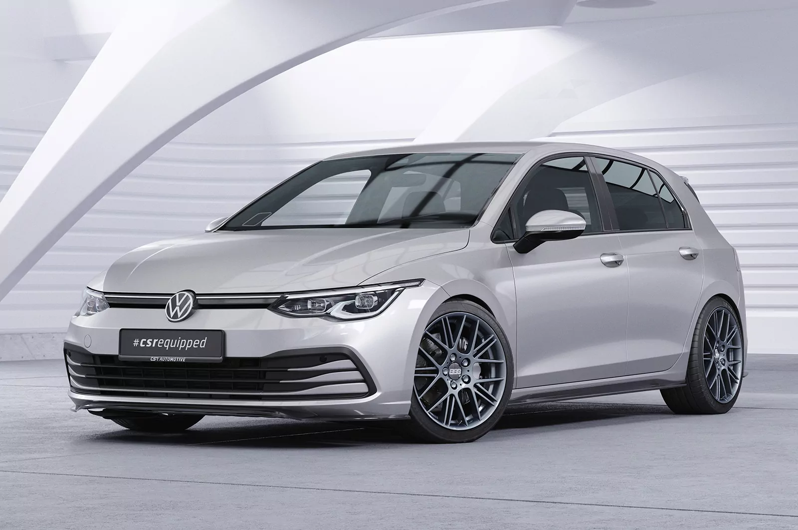 Cup-Spoilerlippe mit ABE für VW Golf 8 (Typ CD) CSL428 Strukturiert (schwarz matt)