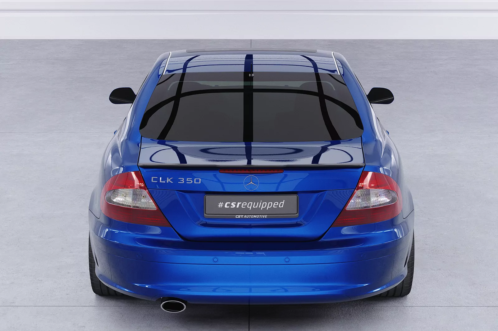 Heckflügel mit ABE für Mercedes Benz CLK C209/A209 HF784 Schwarz Strukturiert