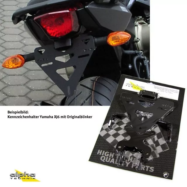 alpha Technik Kennzeichenhalter Yamaha XJ6, XJ6 Diversion; Typ RJ22; Modelljahr 2013-2016