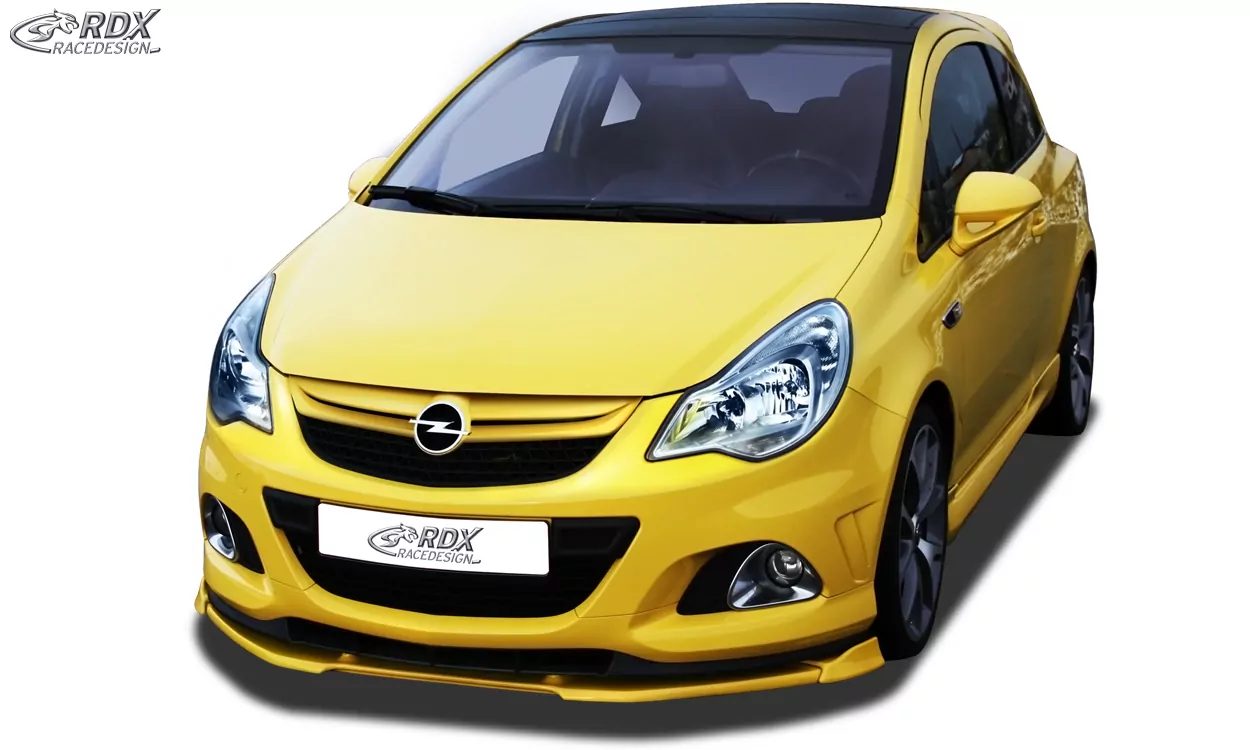 RDX Frontspoiler VARIO-X für OPEL Corsa D Facelift OPC 2010+ Nürburgring Edition (Passend an OPC-NRE bzw. Fahrzeuge mit OPC Frontstoßstange und NRE Ansatz) Frontlippe Front Ansatz Vorne Spoilerlippe