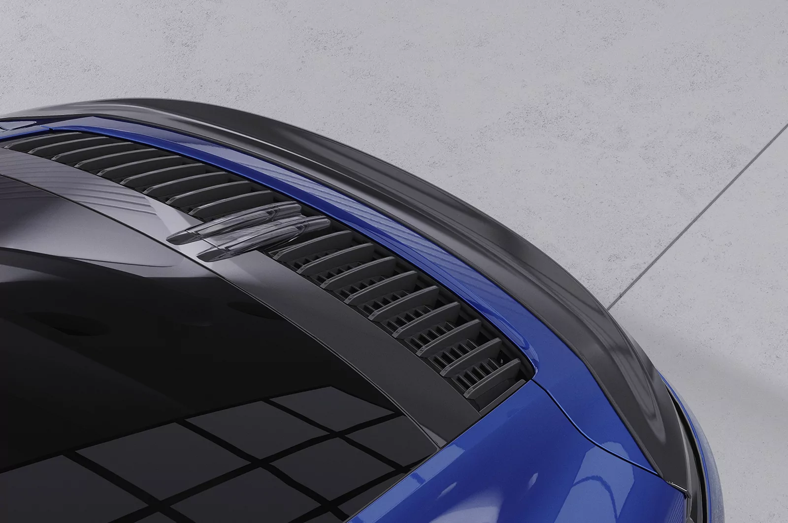 Heckflügel mit ABE für Porsche 911 / 992 HF745 Schwarz Strukturiert