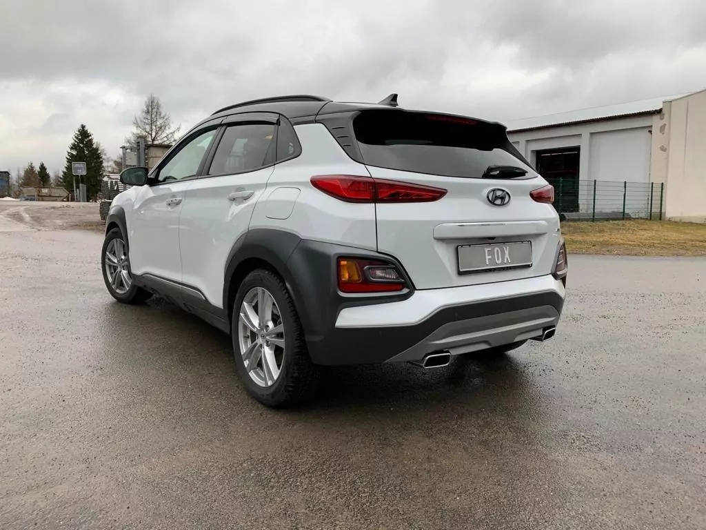 Hyundai Kona 4WD - Endrohre in der Stoßstange  Endschalldämpfer Ausgang rechts/links - 145x65 Typ 59 rechts/links