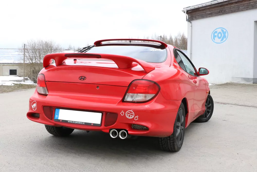 Hyundai Coupe Typ RD  Endschalldämpfer - 2x76 Typ 13
