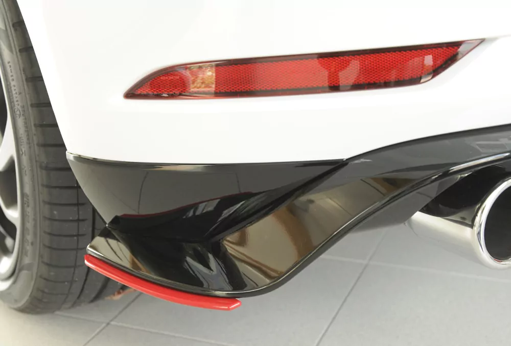 Rieger Heckschürzenansatz seitlich links für VW Golf 7 GTI-TCR | 5-tür. 01.19- für orig. Heckansatz VW Golf 7 GTI-TCR