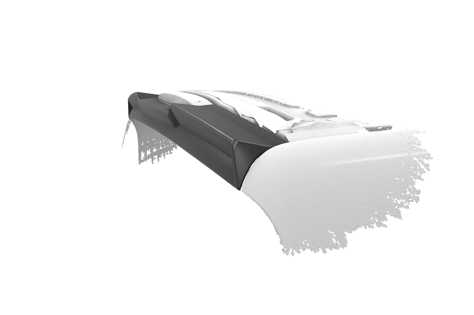 Heckflügel mit ABE für Mercedes-Benz Viano W639 / V639 HF143 Schwarz Strukturiert