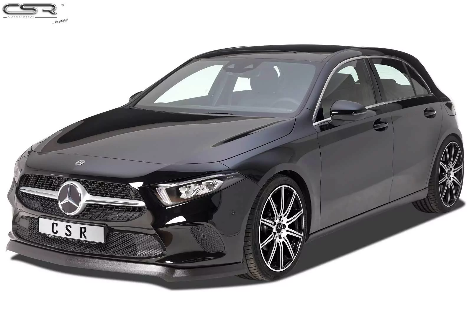 Cup-Spoilerlippe mit ABE für Mercedes A-Klasse W177 CSL312-M Carbon Look (matt)