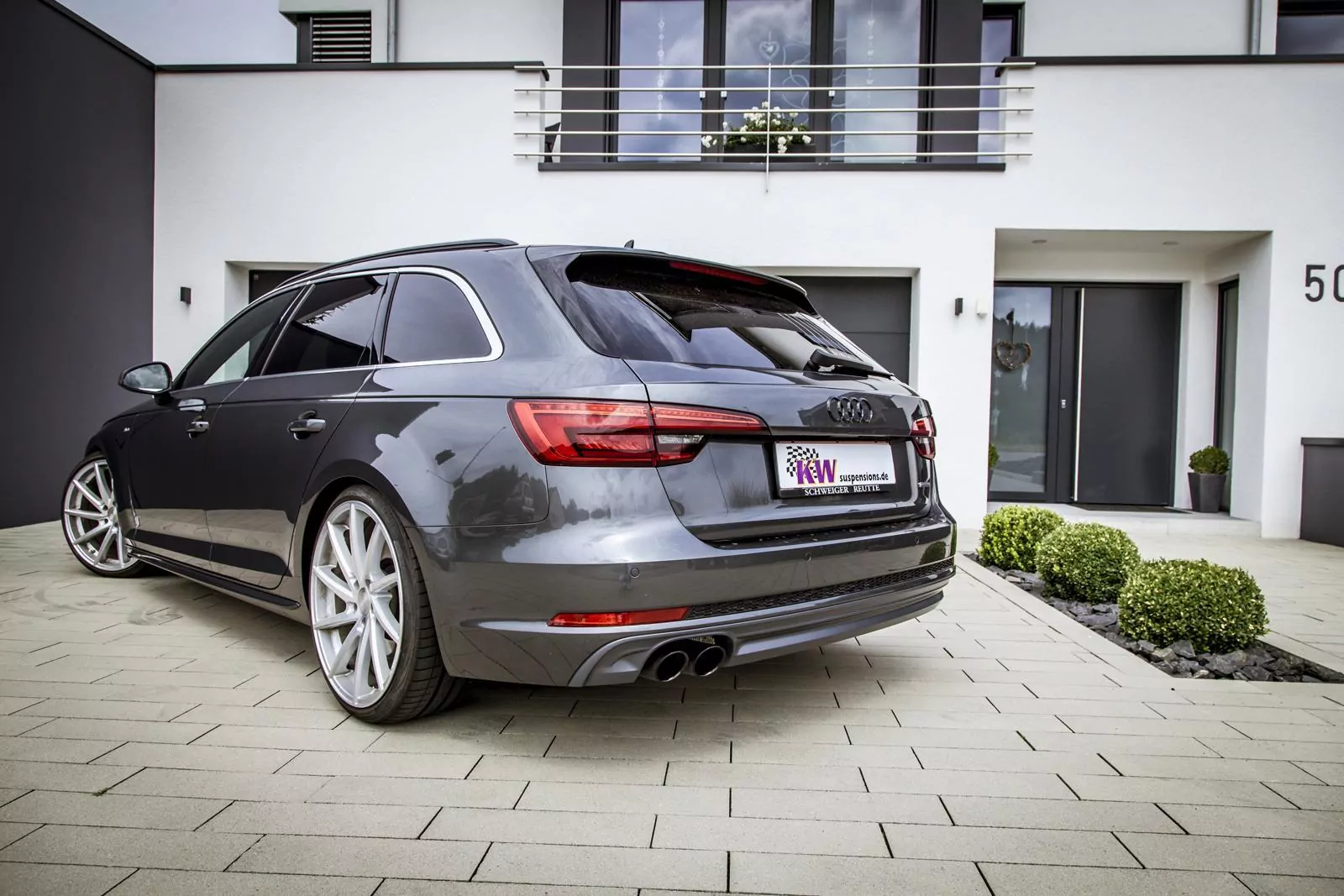 KW Gewindefahrwerk V3 inox (inkl. Stilllegung f. elektr. Dämpfer) AUDI A5 (B8) F53 Allrad 06/2016-