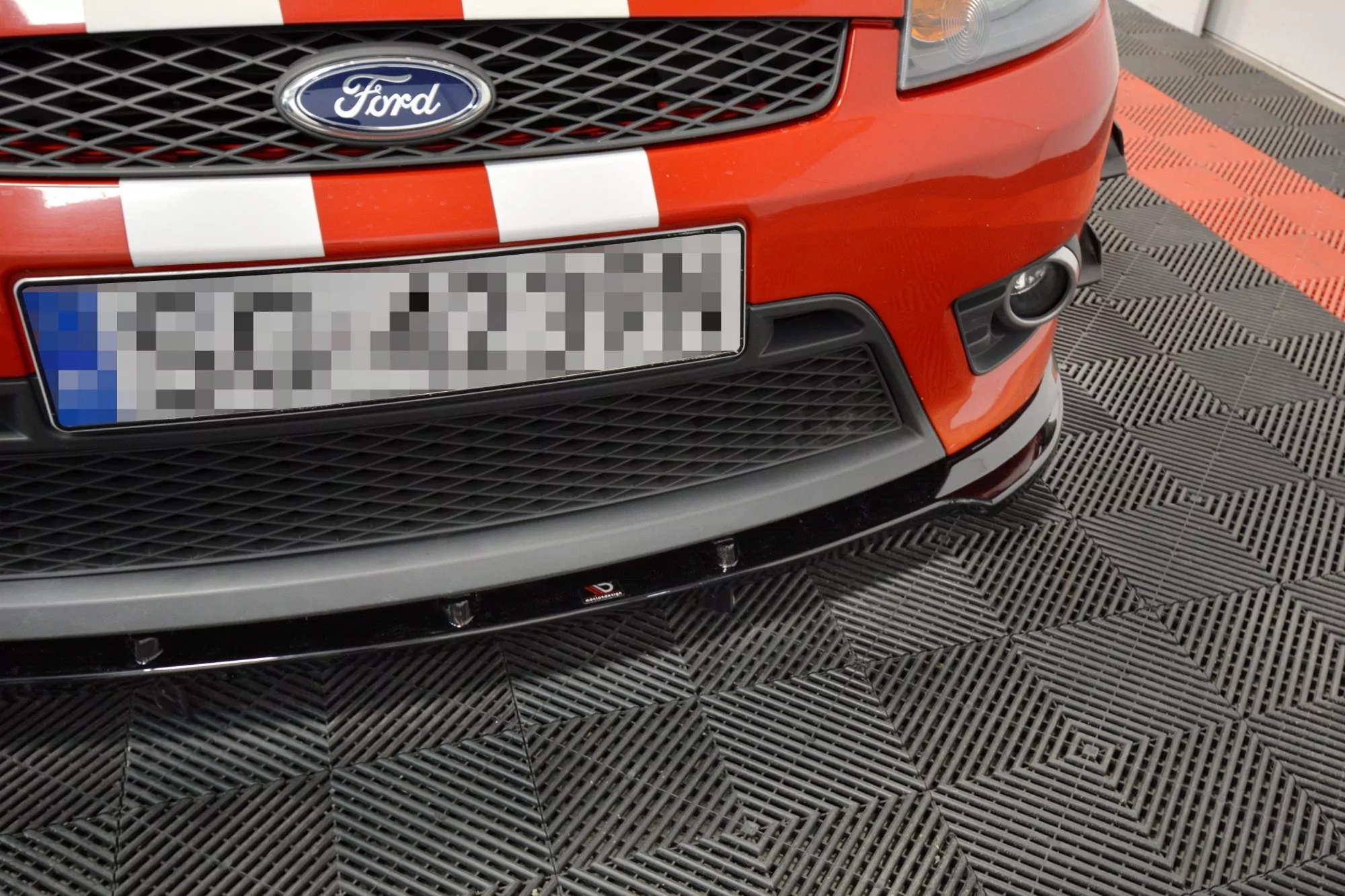 Front Ansatz Passend Für Passend Für FORD FIESTA VI (für ST) Schwarz Hochglanz Schwarz Hochglanz