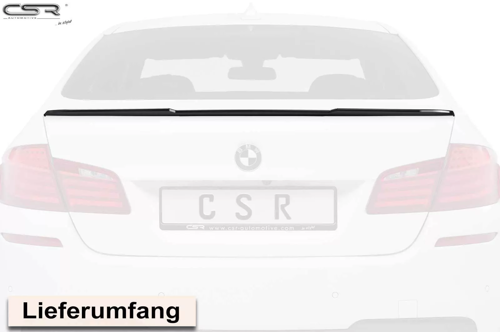 Heckflügel mit ABE für BMW 5er F10 HF666-M Carbon Look (matt)