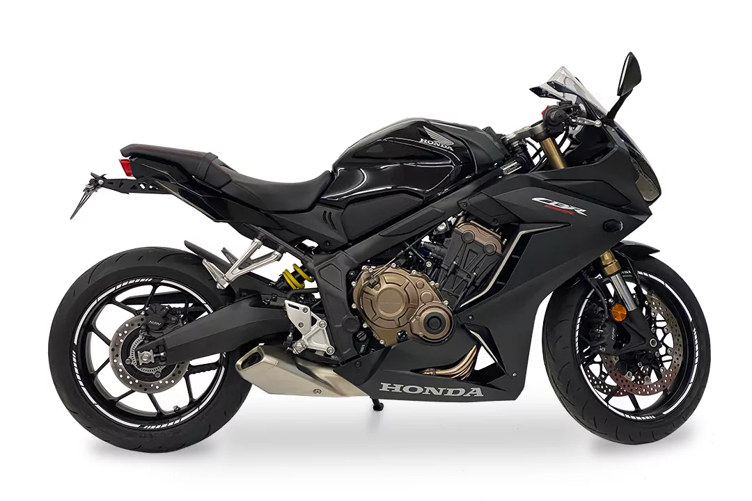 alpha Technik Kennzeichenhalter für Honda CB650R / CB650RA und CBR650R / CBR650RA ab Modelljahr 2021