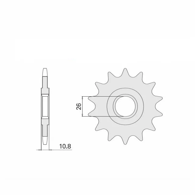 Ritzel 17 Zähne Teilung 532