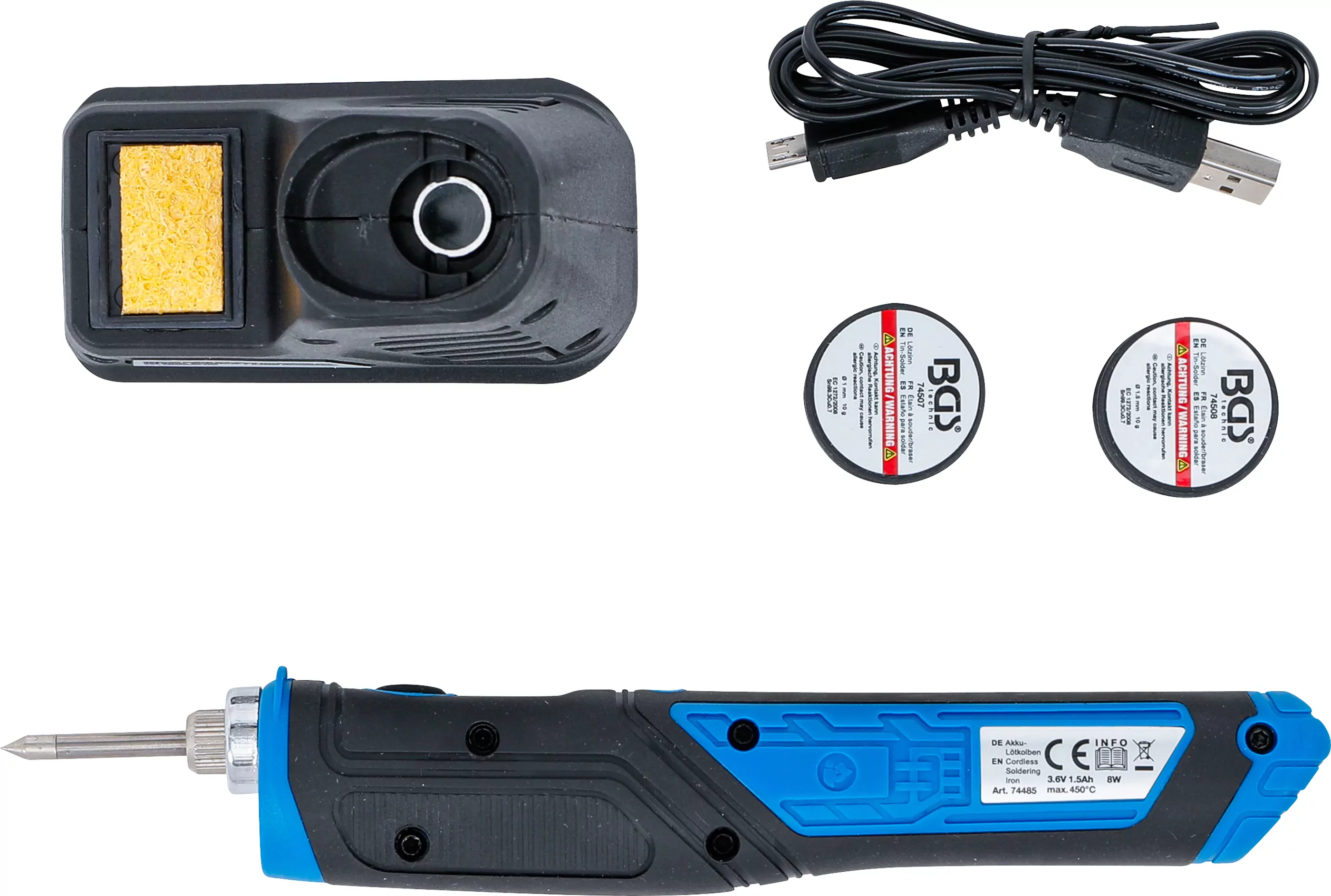 Akku-Lötkolben | 8 W | mit Ladestation