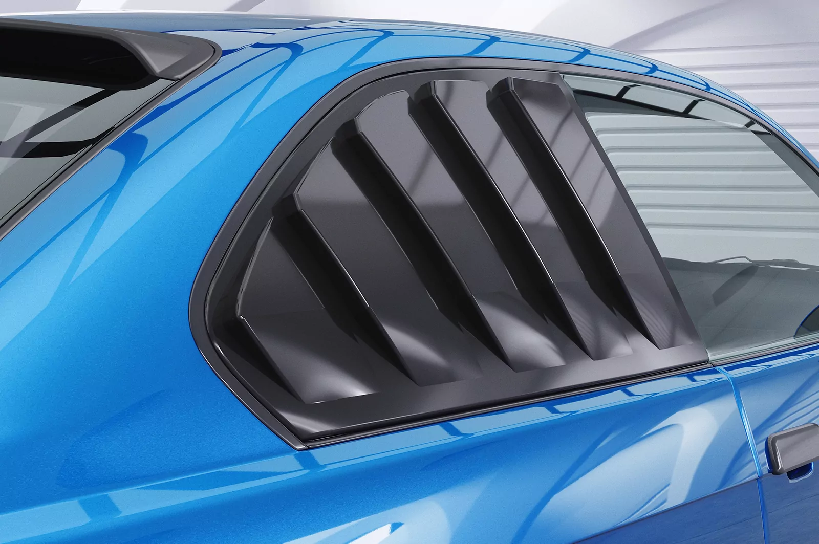 Seitenscheibenblenden für BMW 3er E36 Coupe SSB010 Schwarz Strukturiert