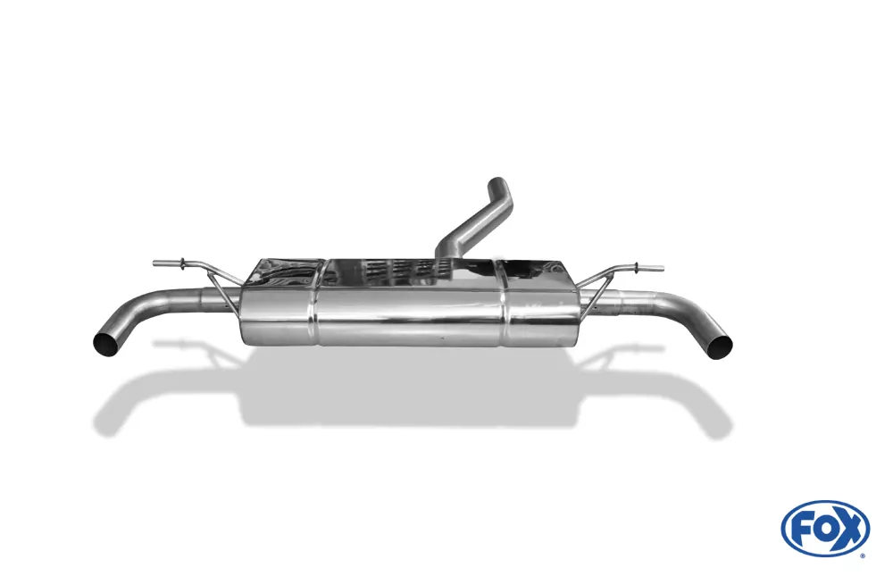 Mercedes GLA - X156  Endschalldämpfer quer Ausgang rechts/links - ohne Endrohre mit 90° Bögen für Modelle mit original Endrohrblenden