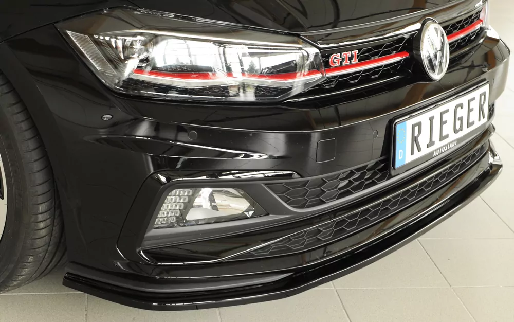 Rieger Spoilerschwert für VW Polo (AW) GTI | 5-tür. 06.17- für orig. GTI-/R-Line Frontschürze