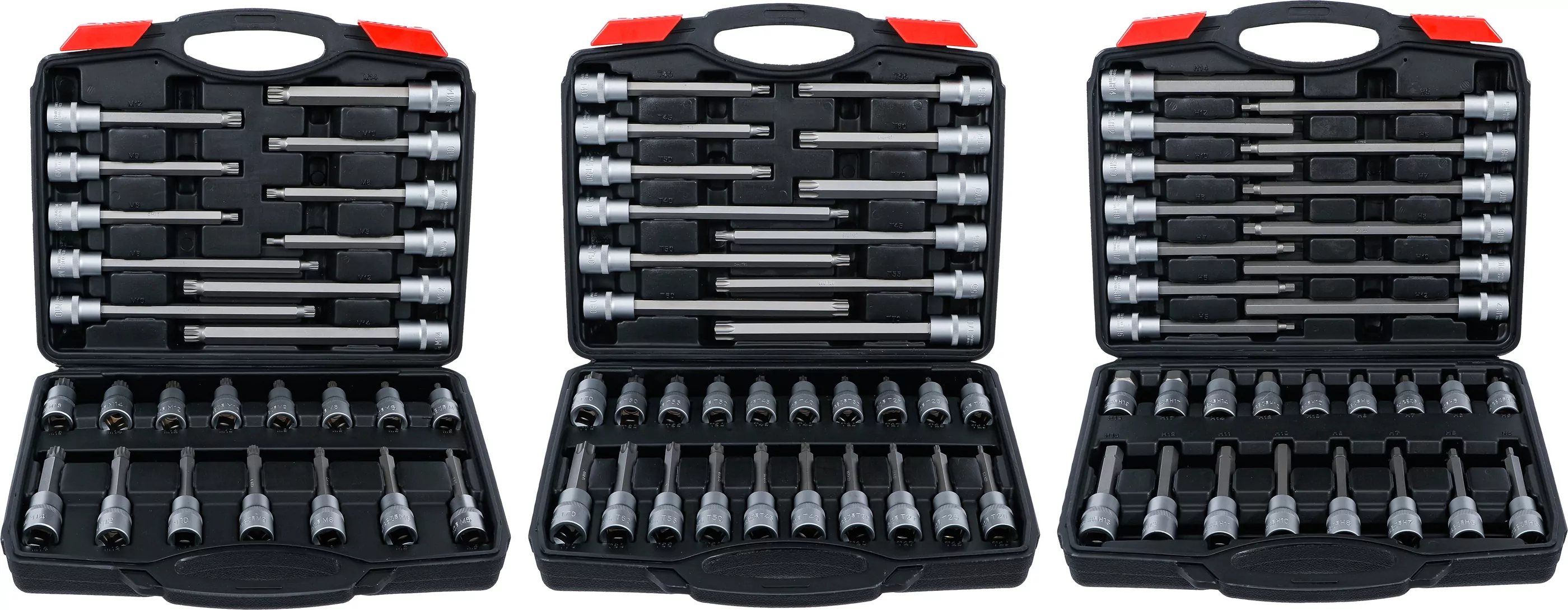 Bit-Einsatz-Sortiment | Antrieb Innenvierkant 12,5 mm (1/2") | 88-tlg.