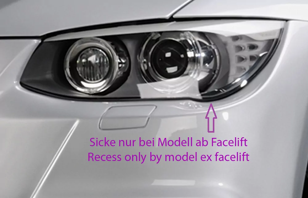 Rieger Spoilerstoßstange für BMW 3er E93 - Cabrio 03.07-02.10 (bis Facelift) carbon optik