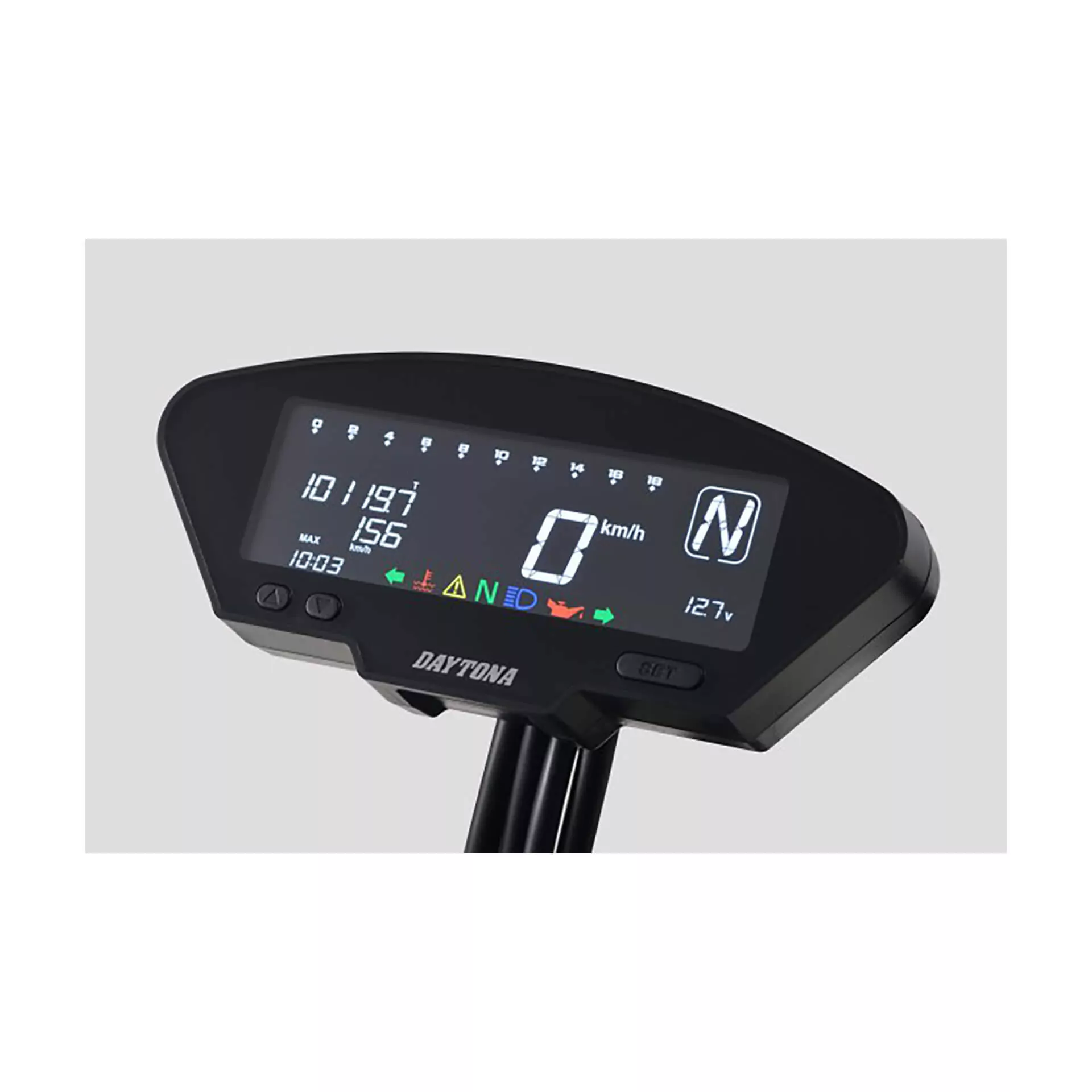 DAYTONA DEVA01 Digitales Multifunktionscockpit, all in one, mit Halter