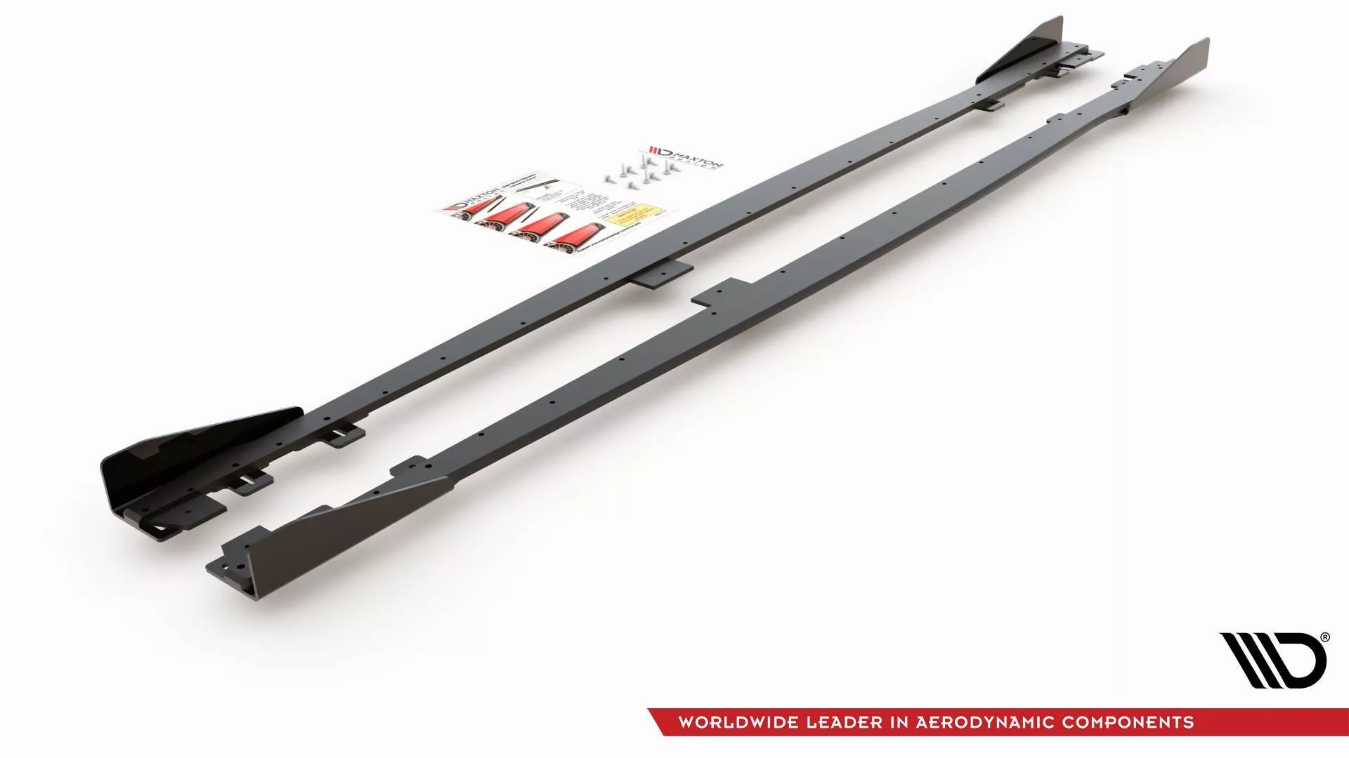 Robuste Racing Seitenschweller Ansatz Für Für V.2 + Flaps BMW 1er F20 M135i / M140i / M-Paket  Schwarz Hochglanz