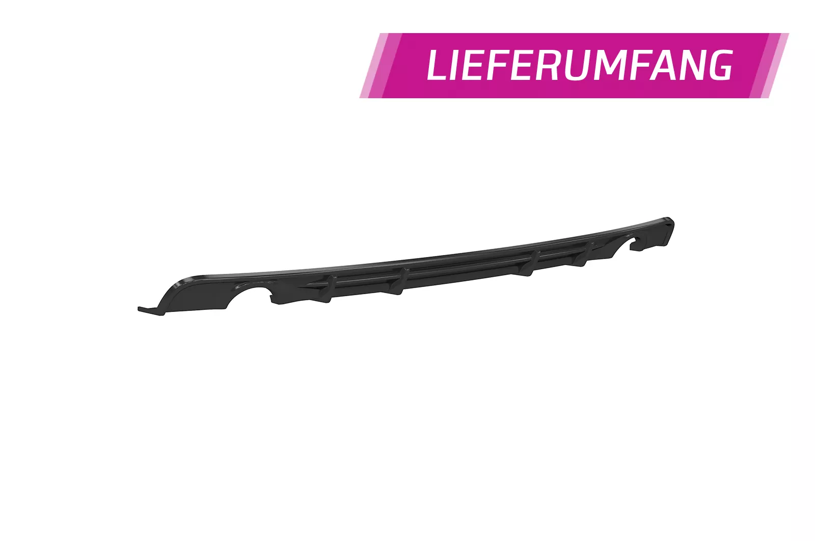 Heckansatz für BMW 3er F31 Touring LCI HA445 Schwarz Strukturiert