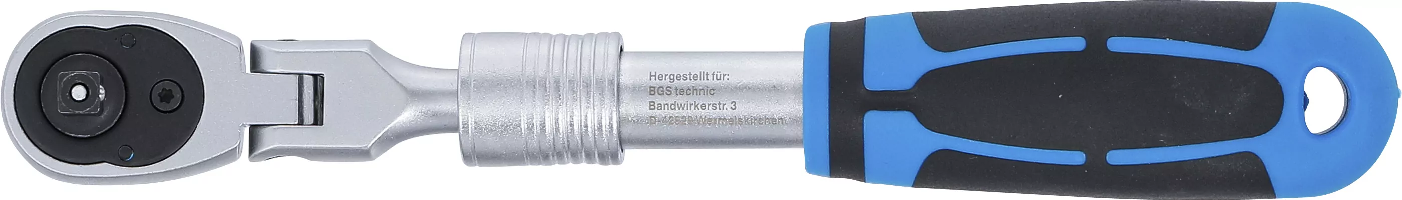 Umschaltknarre, ausziehbar, abwinkelbar | Abtrieb Außenvierkant 6,3 mm (1/2") | 210 - 250 mm