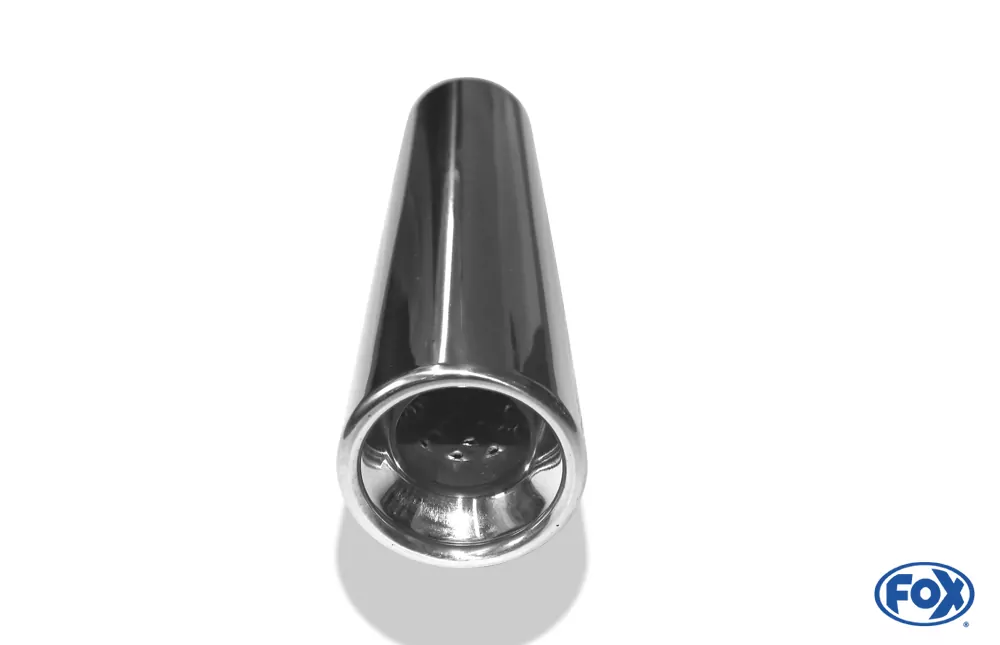 Anschweißendrohr Typ 13  Ø 70 mm / Länge: 300 mm  - rund / eingerollt / gerade / mit Absorber