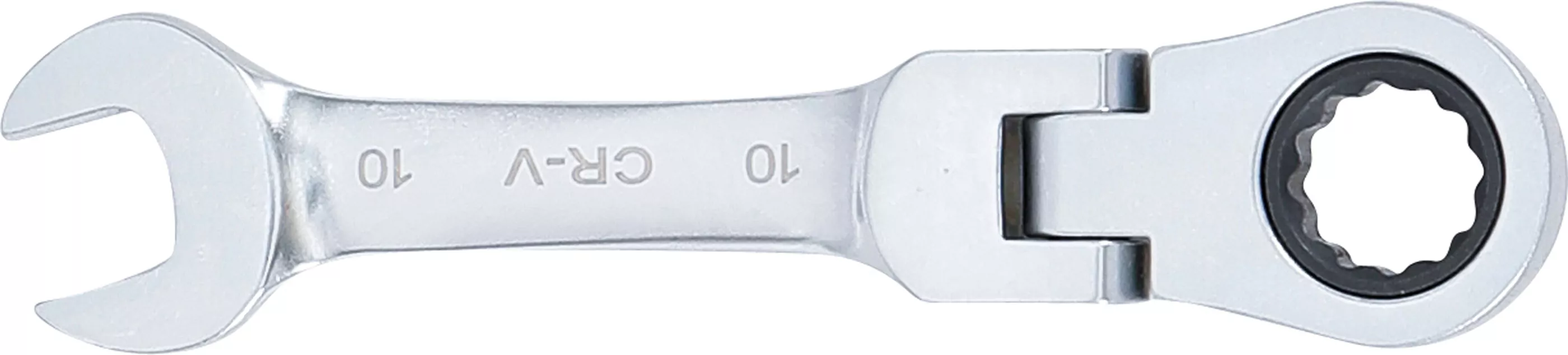 Ratschenring-Maulschlüssel | kurz | abwinkelbar | SW 10 mm