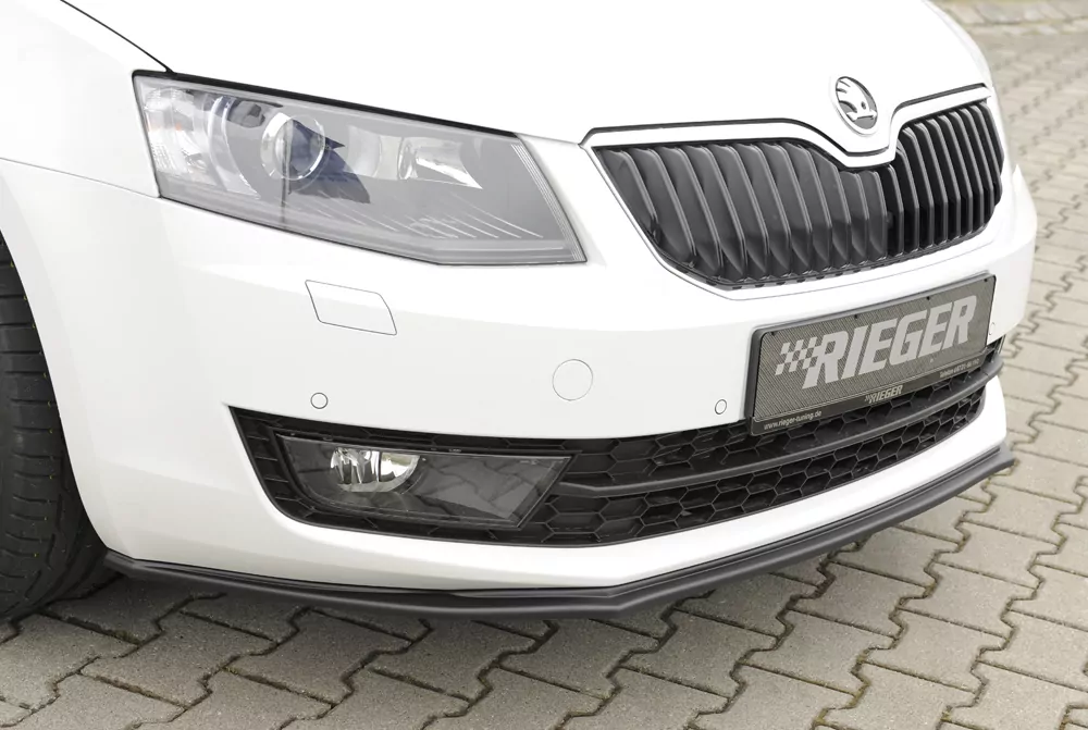 Rieger Spoilerschwert für Skoda Octavia (5E) | Lim. 02.13-01.17 (bis Facelift) für orig. Frontschürze