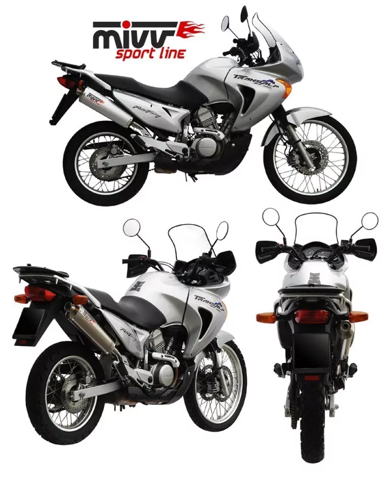 MIVV OVAL In Edelstahl Für HONDA XLV 650 TRANSALP 00-04