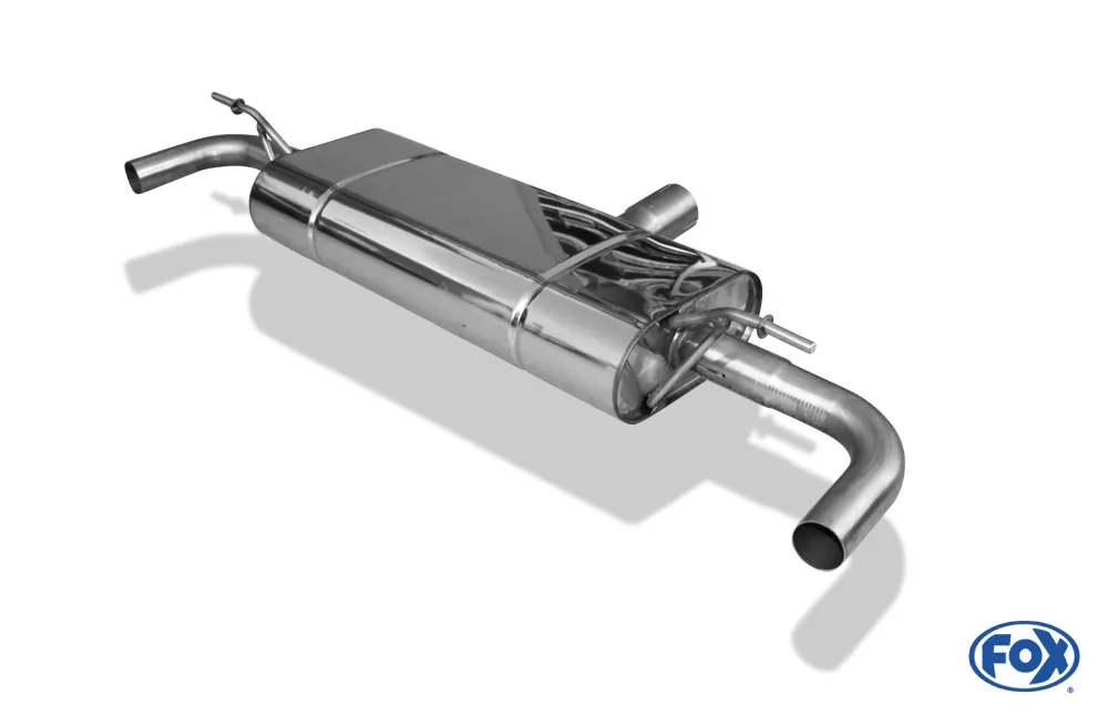 Mercedes A-Klasse 176/245 4-matic  Endschalldämpfer quer Ausgang rechts/links - ohne Endrohre mit 90° Bögen für Modelle mit original Endrohrblenden