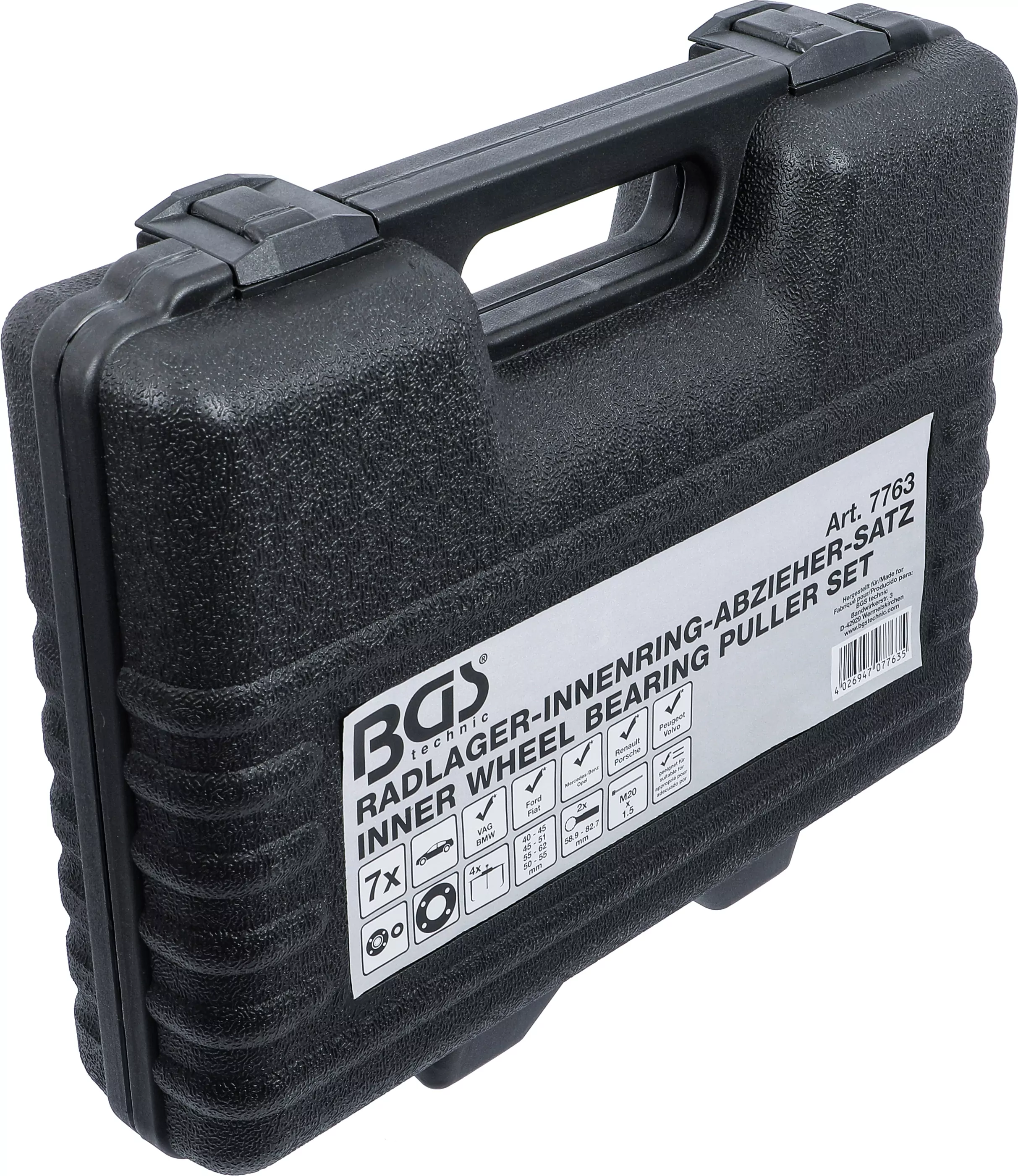 Radlager-Innenring-Abzieher-Satz | 40 - 62 mm | 8-tlg.