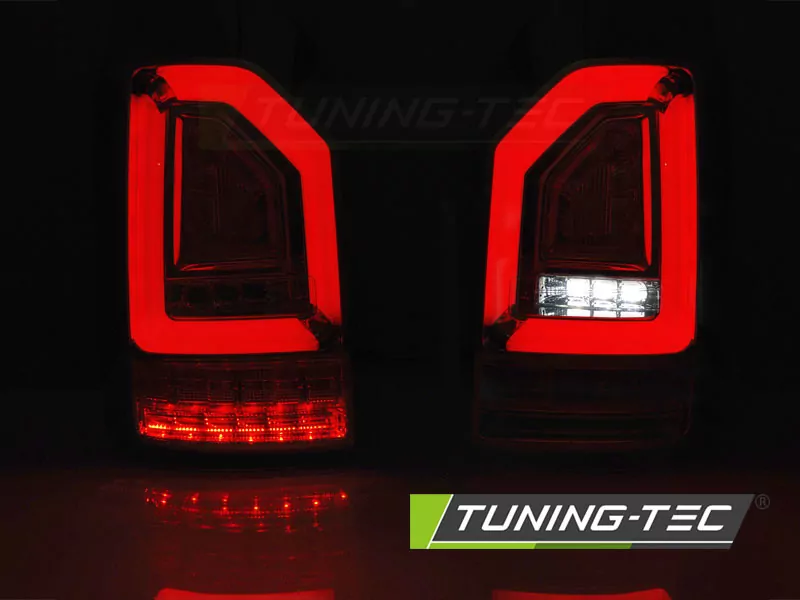 Led Bar Tail Lights Red Smoke Seq Fits Vw T6 15-19 Oem Bulb