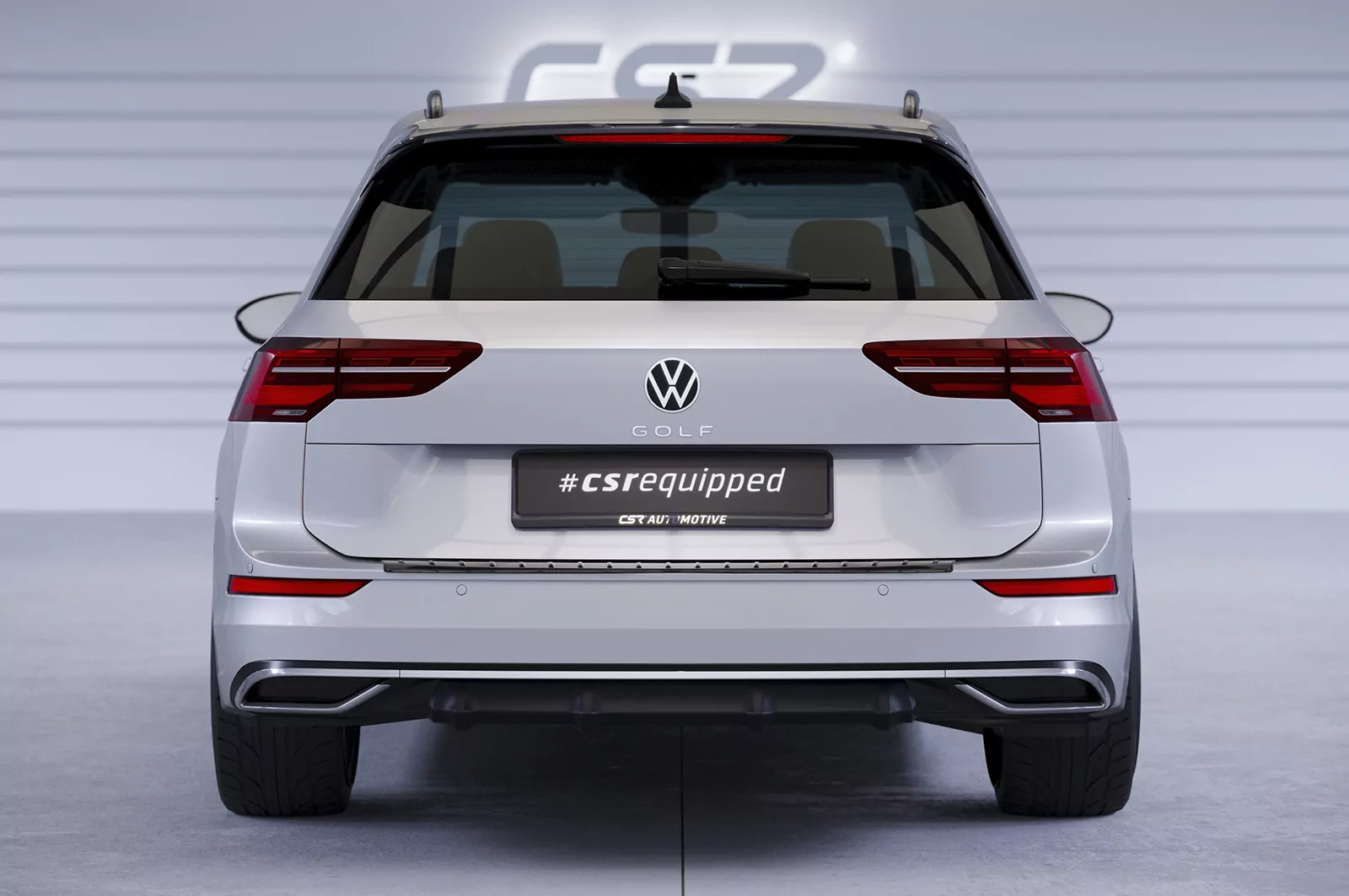 Heckansatz für VW Golf 8 (Typ CD) HA370 Schwarz Strukturiert