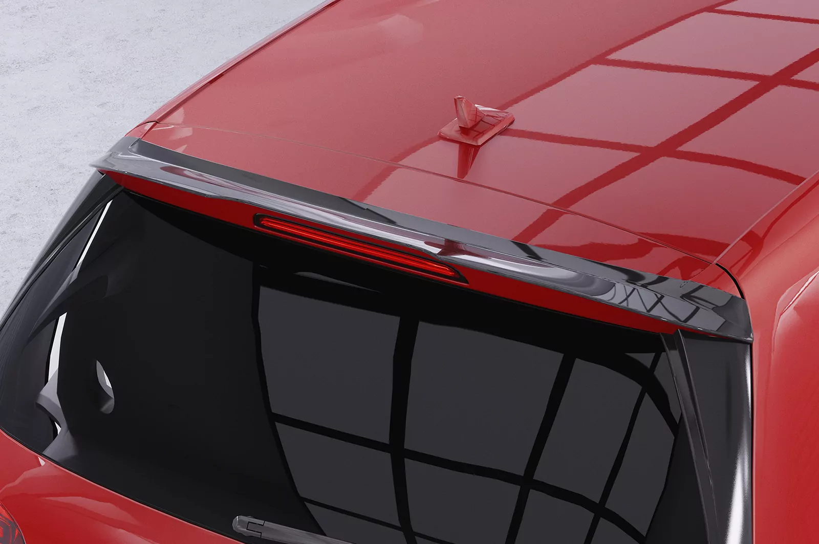 Heckflügel mit ABE für VW Golf 6 Basisversion HF693 Strukturiert (schwarz matt)