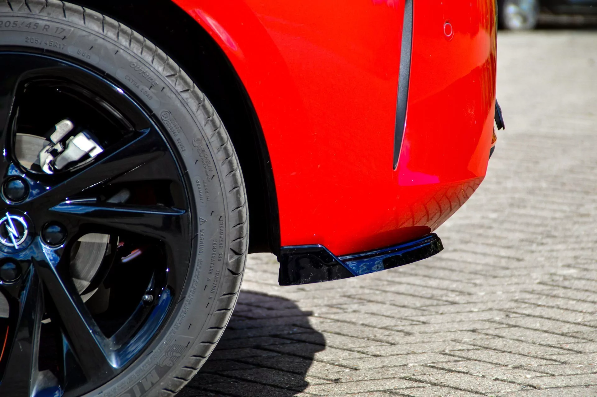 Heckansatz Seitenteile mit Wings aus ABS für Opel Corsa F