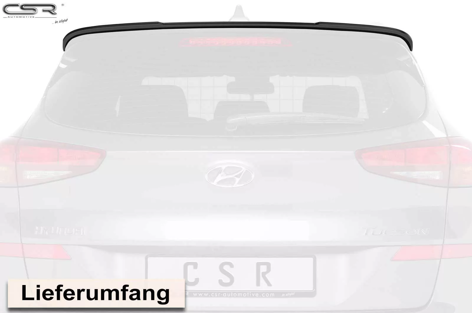 Heckflügel mit ABE für Hyundai Tucson (TL) HF645-M Carbon Look (matt)