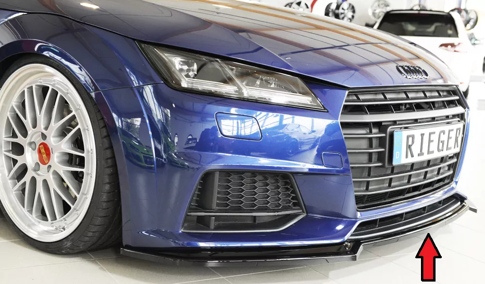 Rieger Spoilerschwert für Audi TT (8J-FV/8S) | Coupé 09.18- (ab Facelift) für orig. S-Line-Frontschürze