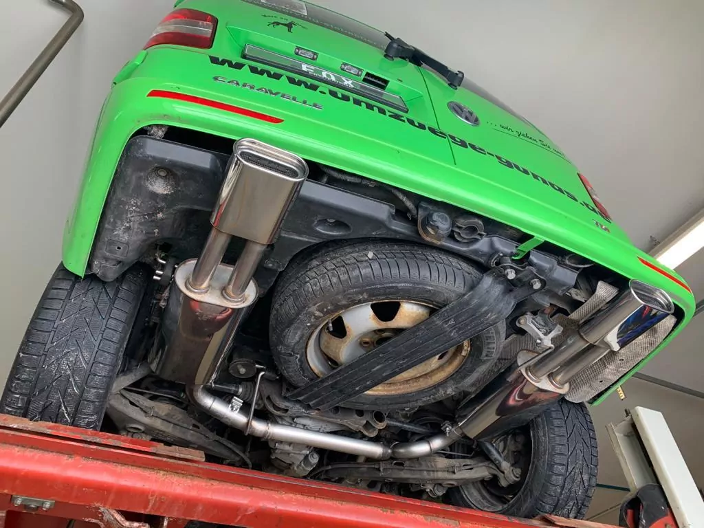 VW Bus T5/ T6 4motion  Endschalldämpfer Ausgang rechts/links - 160x80 Typ 53 rechts/links