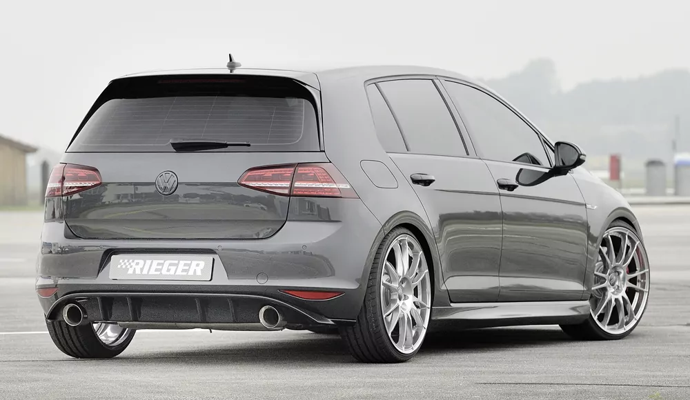 Rieger Seitenschweller rechts  matt schwarz für VW Golf 7 GTD 5-tür. 06.13-