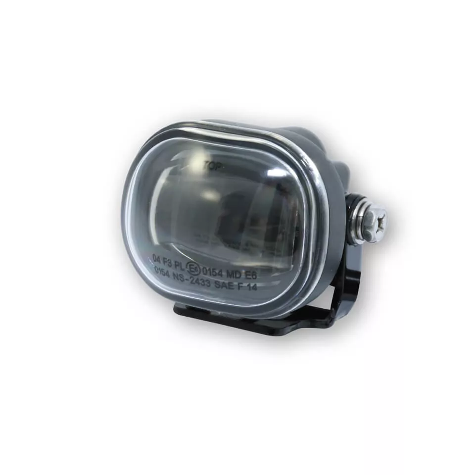 HIGHSIDER Nebelscheinwerfer LED-MICRO, rechteckig, schwarz E-geprüft